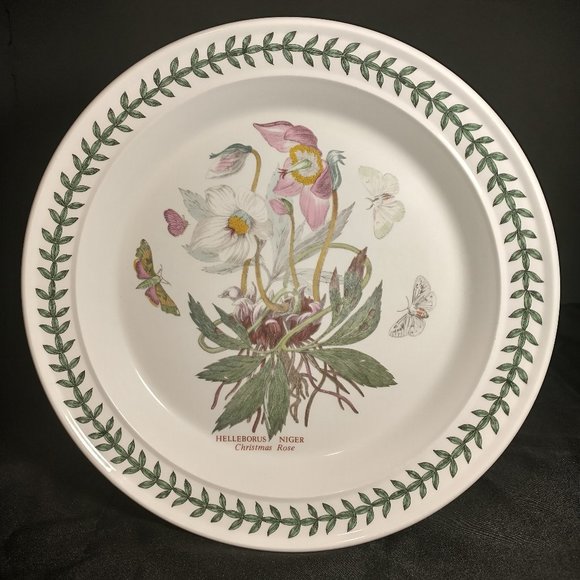 Portmeirion Botanic Garden Dinner Plate Helleborus or Christmas Rose - Picture 1 of 7